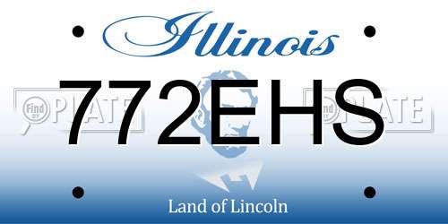 772EHS Illinois License Plate