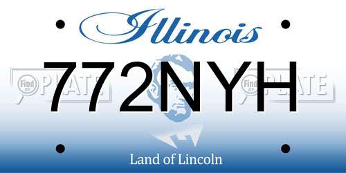 772NYH Illinois License Plate