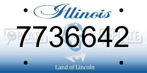 7736642 Illinois License Plate