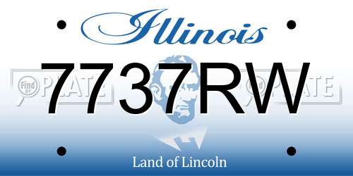 7737RW Illinois License Plate