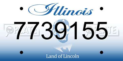 7739155 Illinois License Plate