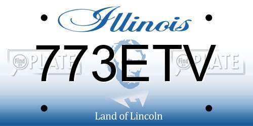 773ETV Illinois License Plate