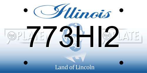 773HI2 Illinois License Plate