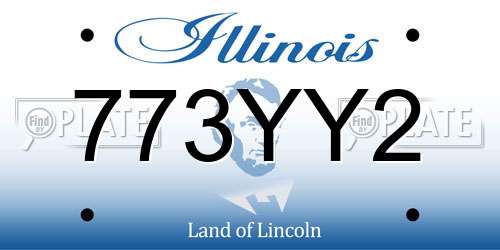 773YY2 Illinois License Plate
