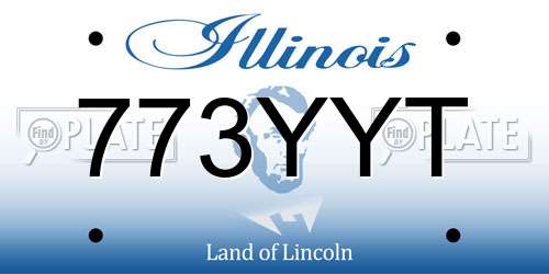 773YYT Illinois License Plate