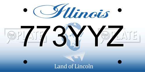 773YYZ Illinois License Plate