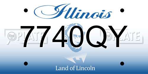 7740QY Illinois License Plate