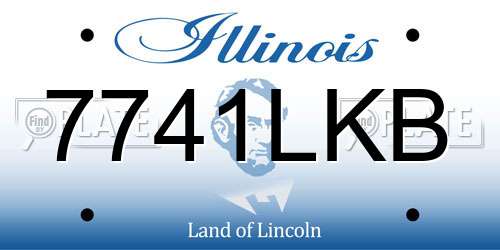 7741LKB Illinois License Plate