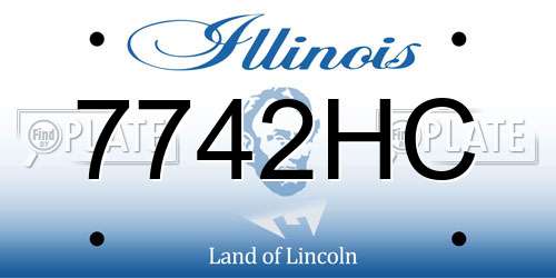 7742HC Illinois License Plate