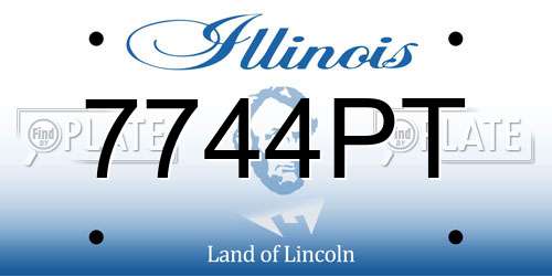 7744PT Illinois License Plate