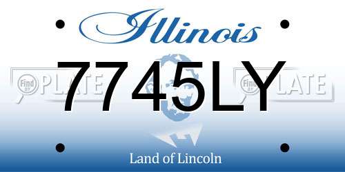 7745LY Illinois License Plate