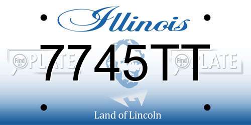 7745TT Illinois License Plate