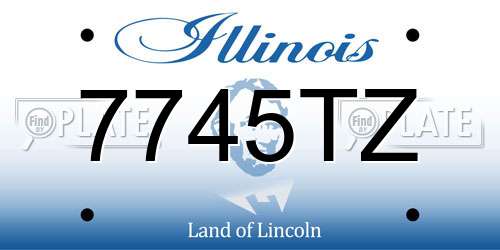 7745TZ Illinois License Plate