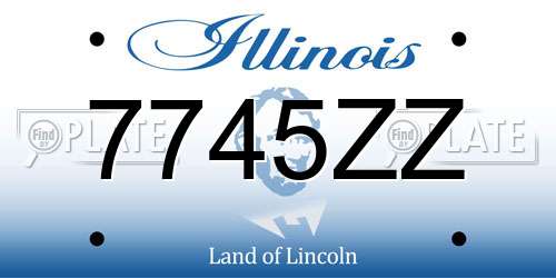 7745ZZ Illinois License Plate