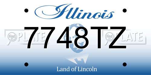 7748TZ Illinois License Plate
