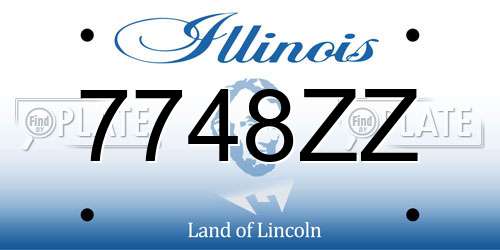 7748ZZ Illinois License Plate