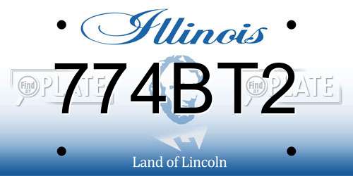 774BT2 Illinois License Plate