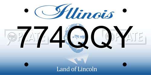 774QQY Illinois License Plate