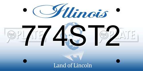 774ST2 Illinois License Plate