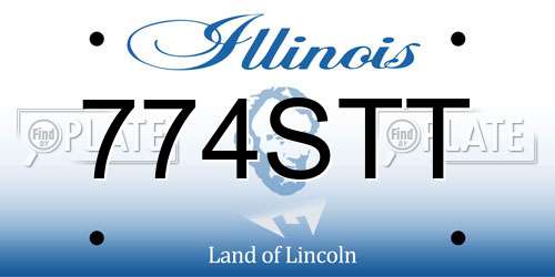 774STT Illinois License Plate