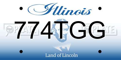 774TGG Illinois License Plate