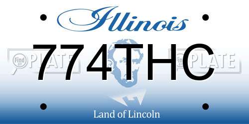 774THC Illinois License Plate
