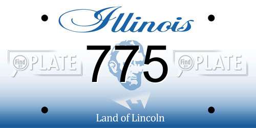 775 Illinois License Plate
