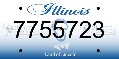 7755723 Illinois License Plate
