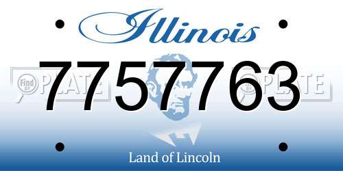 7757763 Illinois License Plate