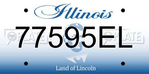 77595EL Illinois License Plate
