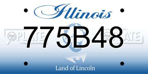775B48 Illinois License Plate