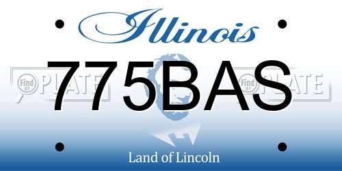 775BAS Illinois License Plate