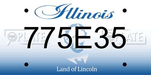 775E35 Illinois License Plate