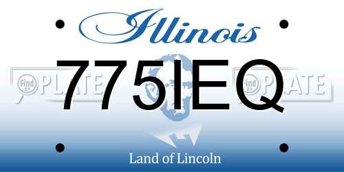 775IEQ Illinois License Plate