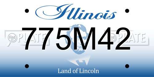775M42 Illinois License Plate