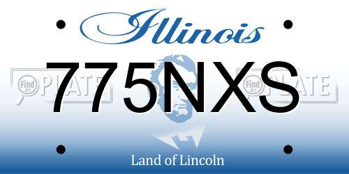 775NXS Illinois License Plate