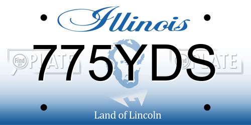 775YDS Illinois License Plate