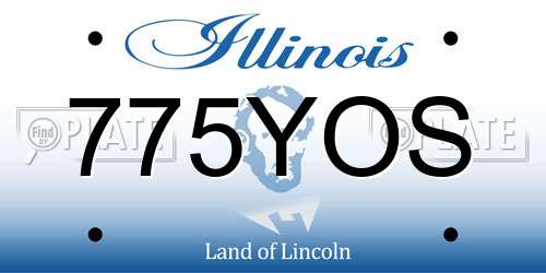 775YOS Illinois License Plate
