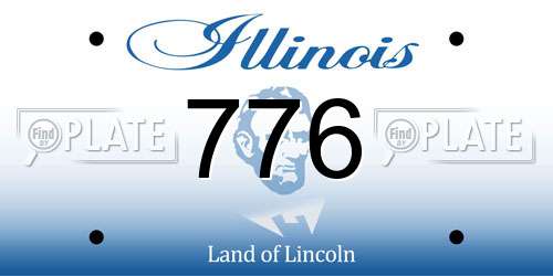 776 Illinois License Plate