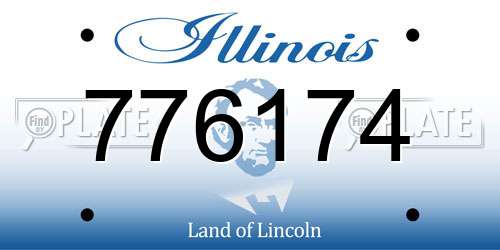 776174 Illinois License Plate