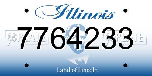 7764233 Illinois License Plate