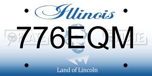 776EQM Illinois License Plate