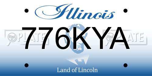776KYA Illinois License Plate