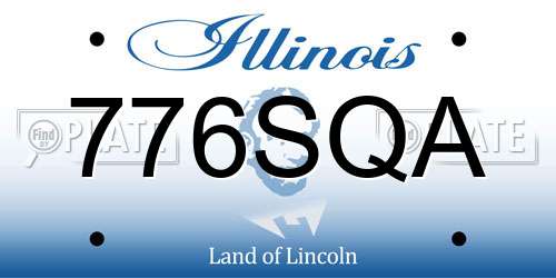 776SQA Illinois License Plate