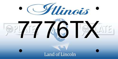 7776TX Illinois License Plate