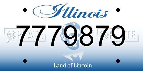7779879 Illinois License Plate