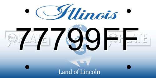 77799FF Illinois License Plate