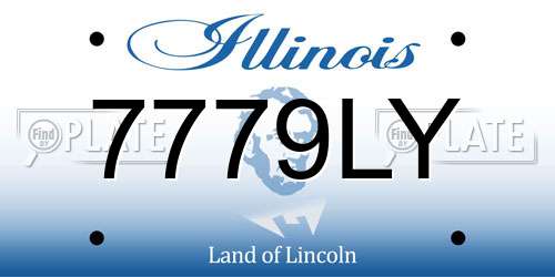7779LY Illinois License Plate