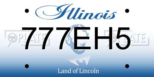 777EH5 Illinois License Plate