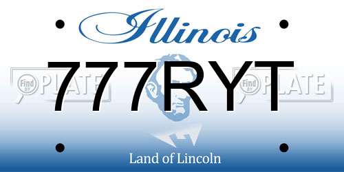777RYT Illinois License Plate